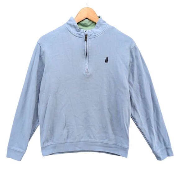 johnnie-O Other - Johnnie O Sully Quarter Zip Sweater Mens Light Blue Cotton Long Sleeve Size S